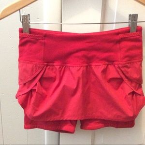 Lululemon Run Tennis Skort 2 Red EUC